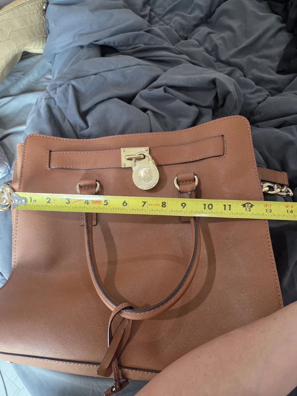 Michael Kors Brown Leather Shoulder Tote